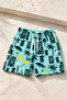 Children's Swim Shorts Printed Quick-Drying I Boys' Patterned Swim Shorts Elastic Waist I 9-16 Years - 4