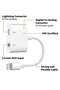 2 IN 1 Headphone Adapter Jack Lightning to 3.5mm AUX Cord Splitter for iPhone 7,7plus,8,X and any lightning device runs iOS 10 or later - 3