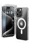 Designed for iPhone 13 Pro Case, Clear, 5 in 1, Non Yellowing, 2X Screen & Camera Protectors
