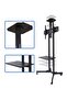 Mobile TV Stand, TV Cart with Mount on Lockable Wheels and 2 Trays for 32-65inch LED and LCD Screen (32-65in with 2 trays) - 3