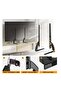 Universal TV Stand Tabletop Mount by 5Rcom: Supports 22 to 65 inch Flat Screen TVs, Adjustable Height, Max 88lbs Capacity, VESA 800 x 500mm - Stable TV Legs for Plasma, LCD, LED Screens - 6