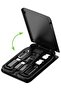 Smart Adapter Card Storage Box, Portable USB-C/USB-A/Micro-USB/Lightning Charging Cable Kit