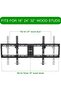 32-85" TV Wall Mount Bracket: Tilt Ultra Slim Fixed for LED LCD OLED Plasma TVs, 132 lbs - 4