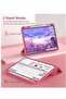 Soft TPU Pink Trifold Smart Cover for iPad Air 13" (M2) 2024 – Auto Wake/Sleep and Pencil Holder - 3