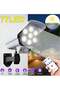 Solar Wall-mounted Light with Remote Control Auto Motion Sensor CCTV Simulation (2 Pack) - 3