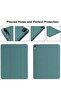 Case for New iPad Air 5th Generation (2022)/iPad Air 4th Generation (2020) 10.9 Inch, with Screen Protector and Auto Wake/Sleep Cover, Dark Green - 4