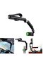 Sun Visor Car Phone Holder Mount Multifunctional Cell Phone Stand (Green)