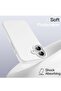 Liquid Silicone Case for iPhone 16 (6.1-Inch) – Silky Soft Touch Full-Body Protective Anti-Scratch Shockproof Cover with Microfiber Lining (White) - 4