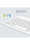 Ultra-Slim Bluetooth Keyboard & Mouse Combo for Android Tablet iPhone iPad PC Laptop - White - 6
