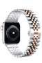 Replacement Band Compatible with Apple Watch 45mm/44mm/42mm, Stainless Steel Solid Strap - 5