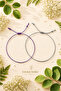 Purple Gray 2-Piece Rope Bracelet Adjustable Unisex Macrame Set