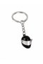 Black Helmet Figured Keychain Unisex Metal Keychain - 2