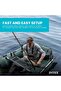 Big Catch Pro Inflatable Fishing Float Tube with Oars, Pump, Rod Holders, Ruler, Backpack - 7