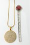 Gold Color Inshirah and Special Design Hilye-I Şerif Written Double Sided 60 cm Italian Chain Stainless Steel Necklace - 3