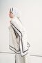 Polka Dot Pattern Floş Shawl White - 3