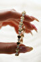 Gold Color Heart and Stone Classic Bracelet - 2