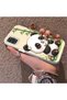 Samsung Galaxy A31 Compatible Silicone Edge Hard Back Case Couple Phone Case Panda Pattern - 2
