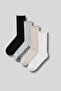 Men's 4-Pack Cotton Pilates, Yoga, Non-Squeezing Rubber Socks