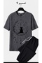 Unisex Oversize Shorts Set Short Sleeve T-Shirt Comfortable Fit Summer Casual Sports