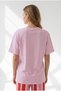 Women's Pink Banana Printed Boyfriend Cotton T-Shirt Tsh-19001016 - 5