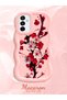 Samsung Galaxy M23 Compatible Case Camera Protector Pink Silicone Couple Phone Case Floral Pattern - 2