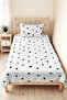 Pastel Geometric White Young Room Single Pique Set-Mint Pink 160X220Cm Quilted Bedspread - 2