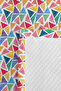 Colorful Geometric Pastel Teen Room Single Pique Set - Triangle 160X220 cm Quilted Bedspread - 7