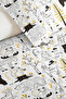 Forest Animals White Children's Room Single Pique Set-Grey Yellow 160X220 cm Quilted Bedspread - 3