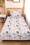 Rabbit Floral Pink Girls' Pique Set-Pastel Navy Blue Gray Baby Room Bedspread-160X220 cm - 4