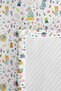 Pastel Forest Animals Children's Room Single Pique Set-Colorful Scandinavian 160X220Cm Bedspread - 7