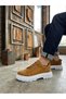Ba0245 Tan Suede Smart Rubber Lacing High Sole Casual Men's Shoes - 6