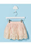 Infant Girls White and Peach And Skirt Set - 3