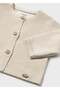 Newborn Baby Mercerized Cardigan Beige - 3