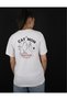 Women's White Cat Mom Design T-Shirt - 100% Cotton Regular Fit T-Shirt with Cat Print on the Back
