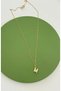 Vip Design Zircon Stone m Letter Xp Gold Color Necklace - 4
