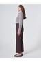High Waist Spanish Flare Pants Dark Brown - 5