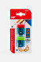 2 Pieces Pencil Sharpener With Lid And Reservoir, Multicolor