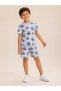 Boys Graphic Print T-Shirt and Shorts Set - 4