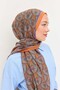 Tencel Monare Shawl Bud Dark Orange - 3
