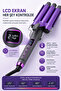 Shd 1701 Digital Water Wave Wag Hair Curler with Lcd Display 3-Piece Ceramic 25 mm Hair Styler - 6