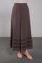 Coffee-Colored Ruffle Detailed Waist Belted Skirt Set - 5