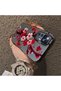 Mi 12t Compatible Silicone Edge Hard Back Case Couple Phone Case with Floral Pattern - 4