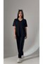 Women's Spreader Stone Detailed V-Neck Oversize T-Shirt Pants Set - 8