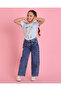 Girls Blue Graphic Print T Shirt - 2