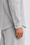 Gray Regular Fit Muslin Set - 8