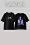 تي شيرت أسود كبير الحجم مطبوع بتصميم Billie Eilish_163