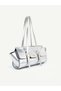 Silver Shk313 Gold Buckle, Zippered, Daily, Women'S, Hand, Arm and Shoulder Bag - 2