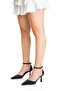 Women's Silvery Wave Textured Ankle-Strap Evening Dress Shoes and Bag Set - 7