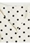 Xside Ecru Polka Dot Waist-Slit Corset Dress - 6