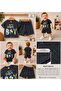 Baby Boy Handsome Boy Printed Cotton Fabric Short Sleeve Shorts Summer Set - 8